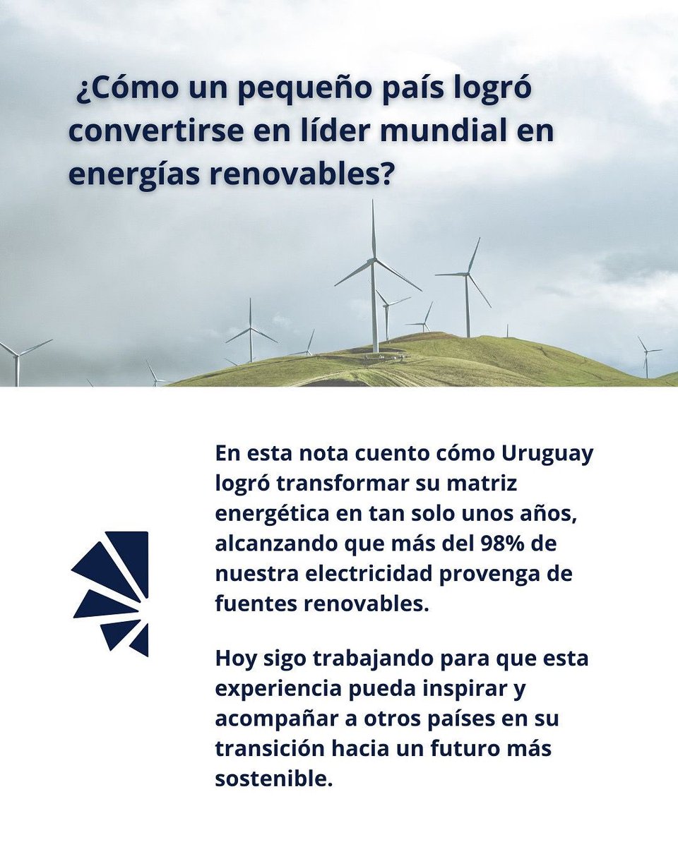 He got an entire country running on clean energy. Can he do it again? 

¿Como un pequeño país logró convertirse en líder mundial en energías renovables?

En esta nota realizada por el Washington Post a <a href="/RamonMendezGala/">Ramón Méndez</a> encontrarás alguna de las claves

washingtonpost.com/climate-soluti…