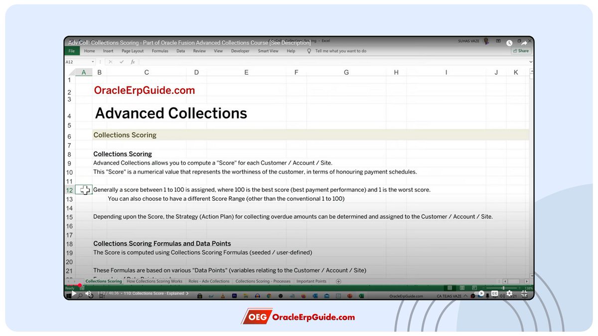 tanmayvaze's tweet image. 📌 Struggling to identify high-risk customers or prioritize collections?
Discover how Oracle Advanced Collections’ scoring engine helps assess risk, streamline activities & boost cash flow. Watch our step-by-step breakdown
🎥 Link to access : youtu.be/zWhnDRSukO4?si…
#OracleERP