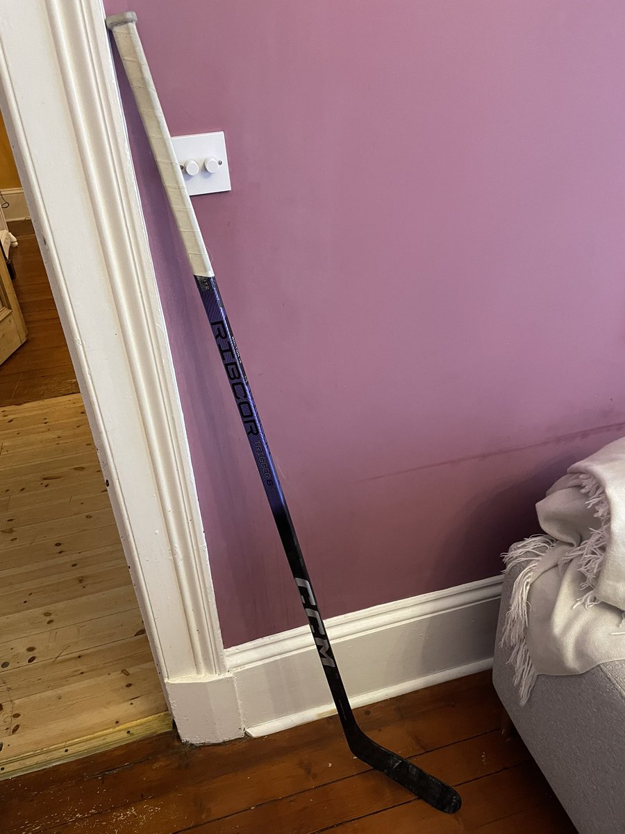 Bolt1092's tweet photo. Solway and Clan fans, I’m selling a game used stick for anyone that’s interested! Photos attached, message for price details../ https://t.co/hKHqF7su3u