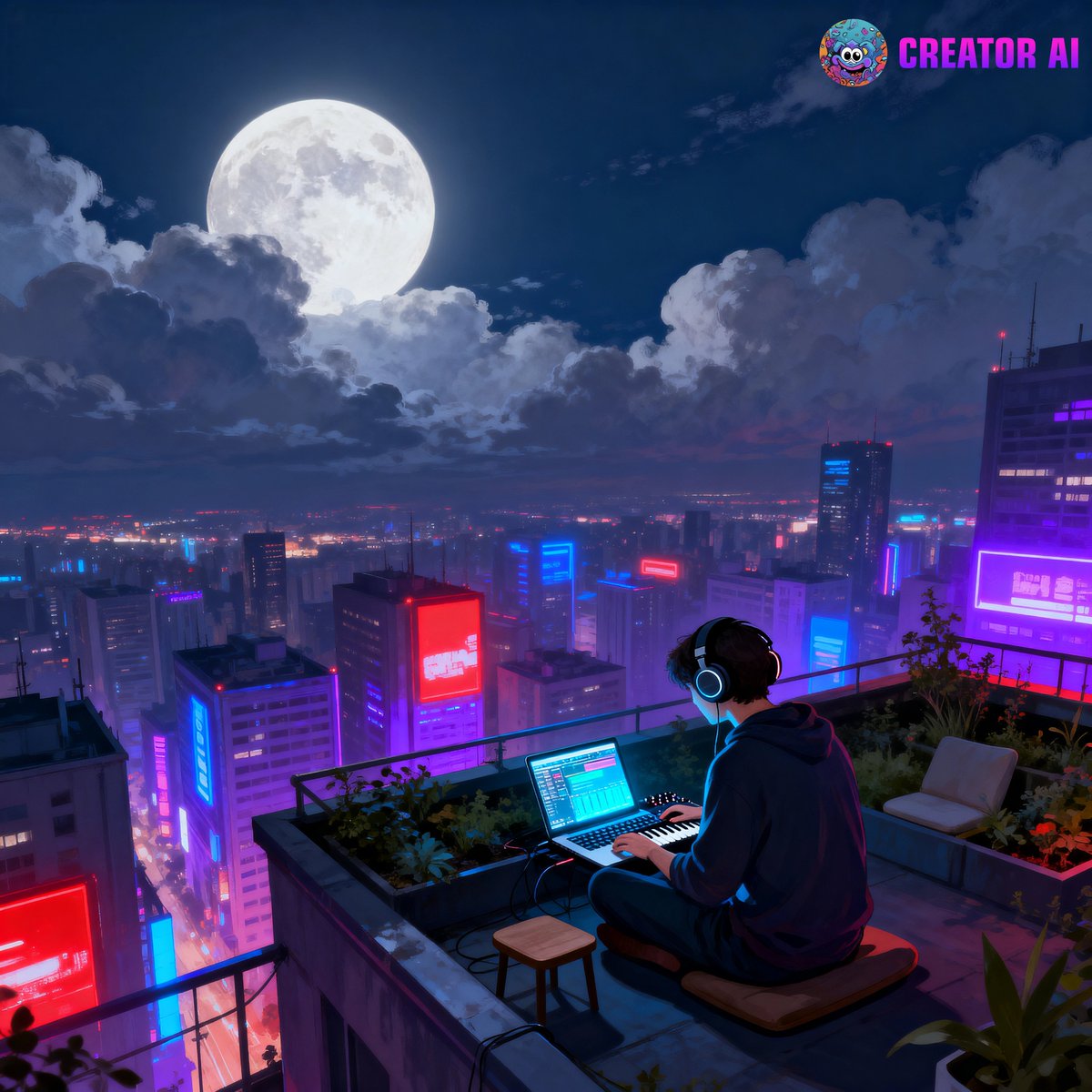 Creator_AI1's tweet image. Good evening creators, the night is here with inspiration 🌙💡. 
Share your best melody created today! 
🎶 On #CreatorAI, your music can be minted into NFTs and enjoyed by others. 
Drop your link or ideas below – let’s create more surprises together!