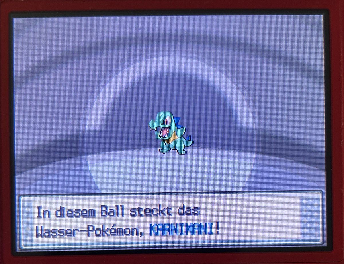 Shiny Totodile after 21414 starters seen in Pokémon SoulSilver!

It's the 4th member for the Shiny Quest!