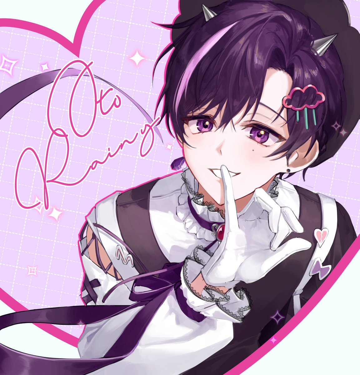 #요즘백작그림
☔️💜