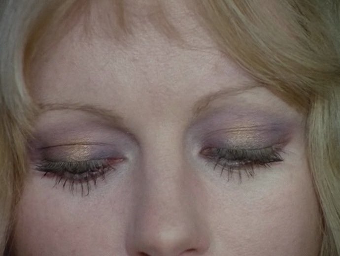 I love watching 60s and 70s cult films cause you’ll get hit with some of the most sickening eye makeup ever put on screen.