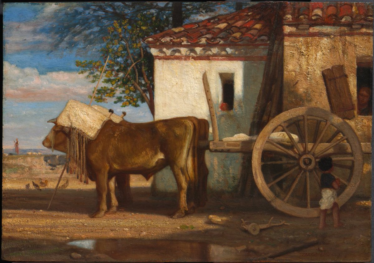 Oxen before a Farmhouse at Le Verrier clevelandart.org/art/1980.252