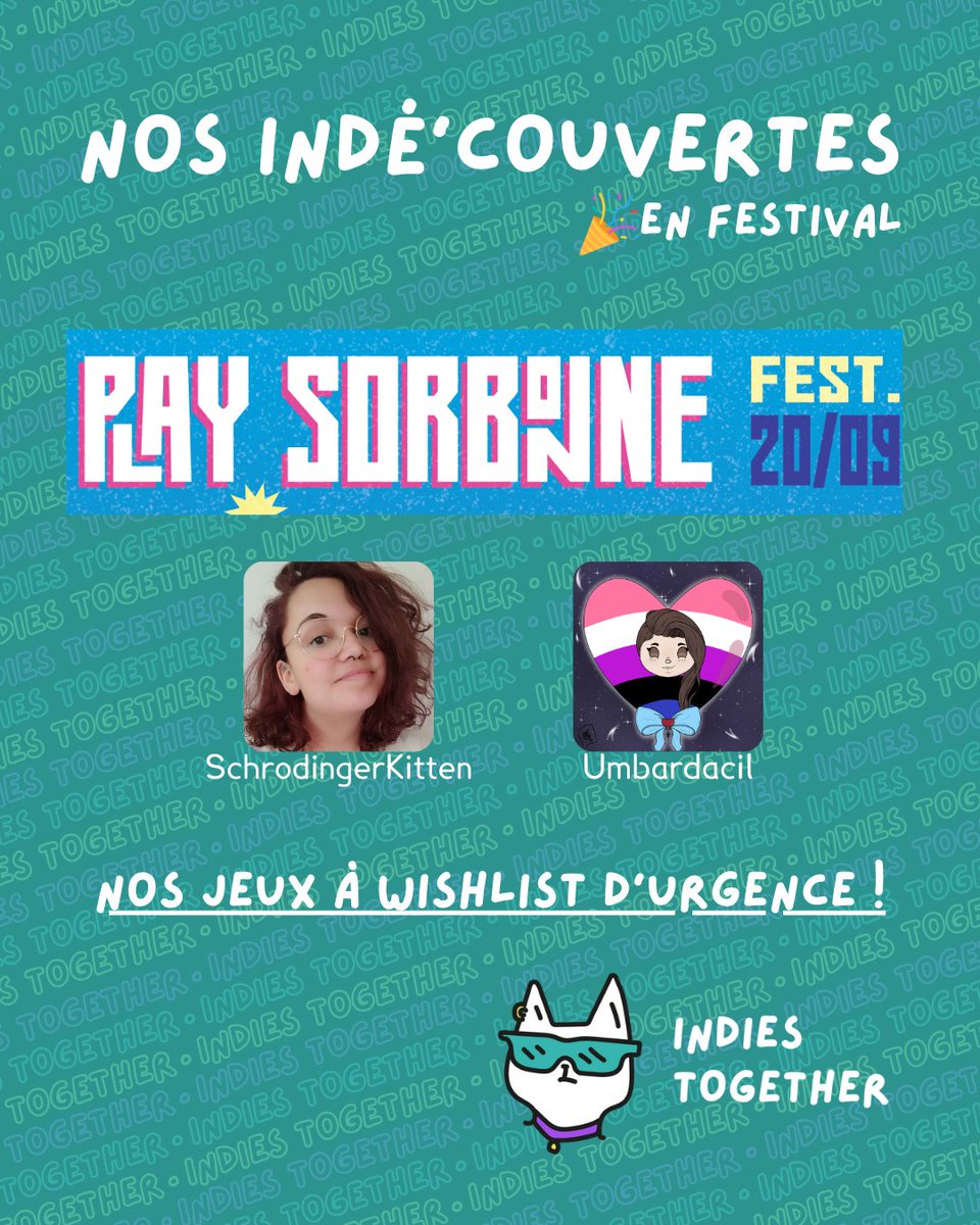 Indies2gether's tweet photo. 🔴 @Mah_dit_douce et @UmbarMina vous présentent les jeux qui ont attiré leur attention lors de la Play Sorbonne Fest du 20 septembre ! 🎮

KNIGHTICA
MONSTER CARE SIMULATOR
PICOMIX by NUSAN
DREADFUL DEFENDERS
LAVALOOP
CHYSS
MONOLITH'S DREAMERS

@PlaySorbonneU #indiegames https://t.co/L5bShZMiLJ