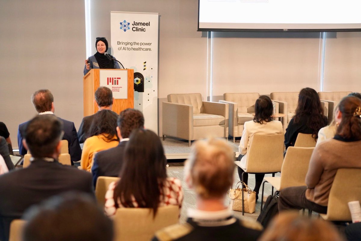 AIHealthMIT's tweet image. “Can we predict your social vulnerability and measure of health in the future using past environmental status?” #JClinic PI @MarzyehGhassemi talks about training AI on environmental data, not human health metrics, to predict health outcomes w/ high accuracy. #AICures2025