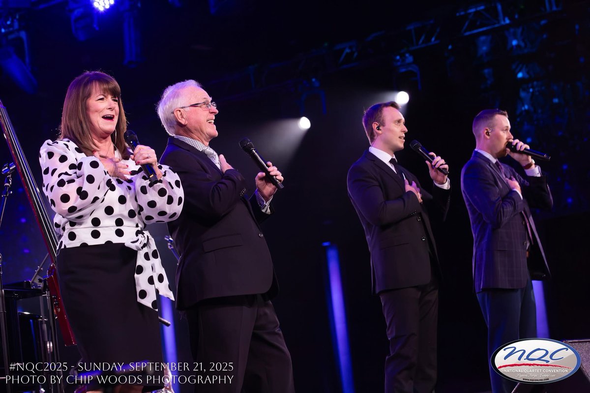 NQConline's tweet image. Photo Recap from Sunday Night at NQC: Troy Burns Family, Tribute Quartet and Jonathan Wilburn! #nqc2025 #gospelmusic