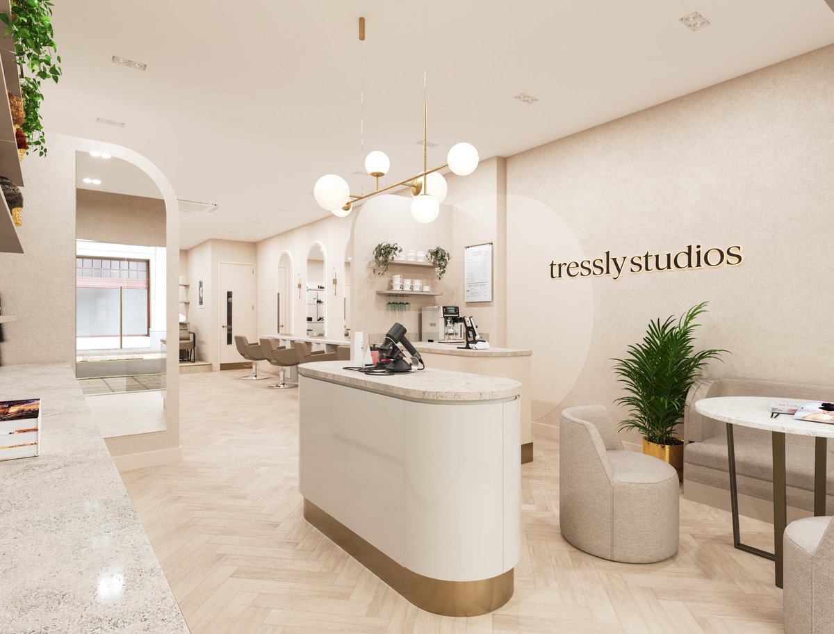 ProjectsNiche's tweet image. We recently teamed up with Tressly to design and build their salon, and we couldn&apos;t be more proud of the result,

Swipe through the photos to see how every detail came together.
-
#design #designinterior #nicheprojects #corporatedesign #workspaceinterior #designandbuild