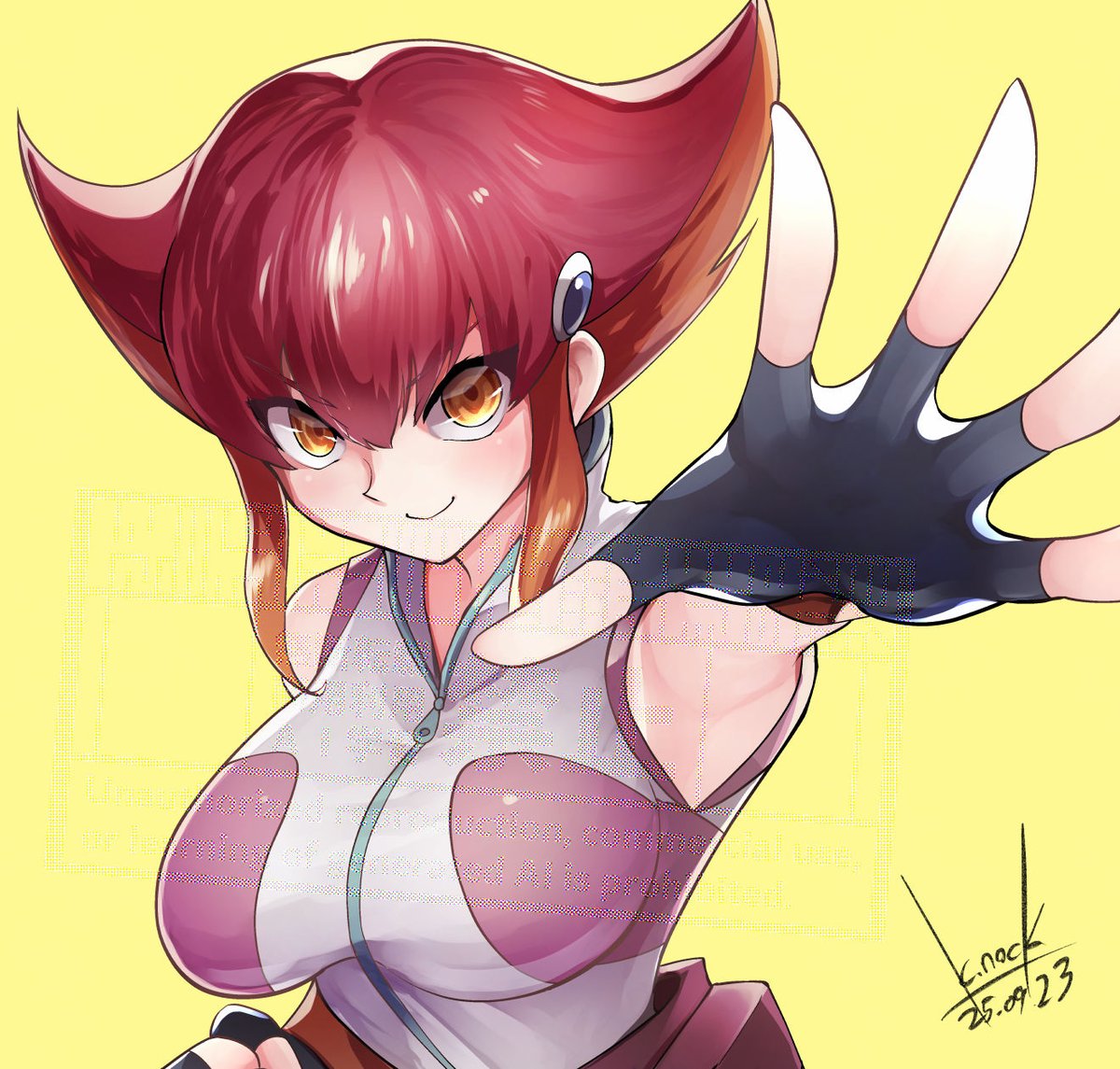 「ZEXALの配信見てたら描きたくなったので、手癖で描いたアンナちゃん」|のっくのイラスト