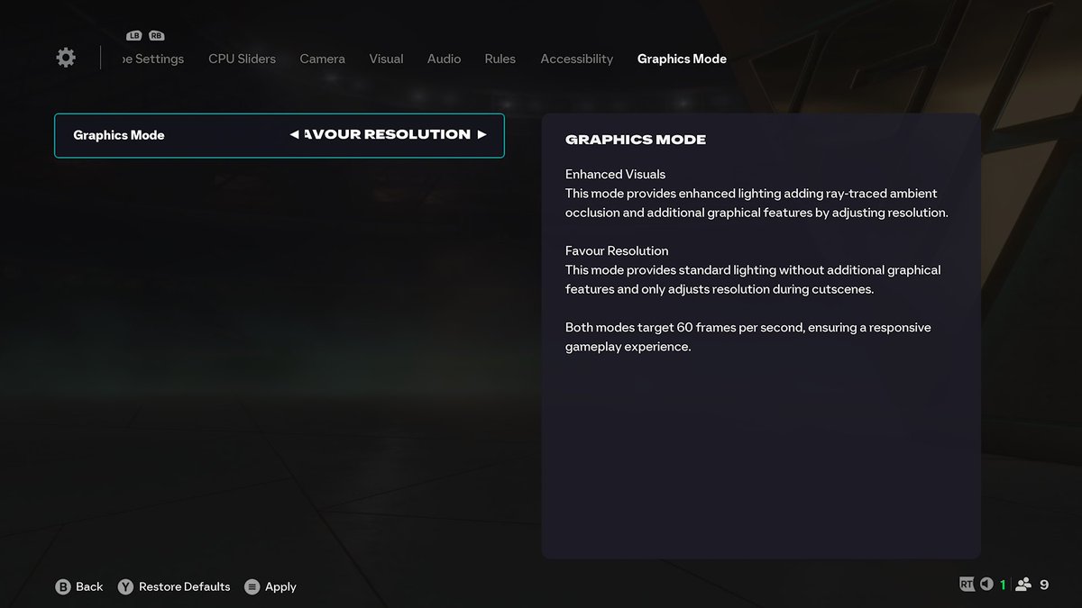 🚨 CHANGE this FC 26 setting

• ✅ Game Settings
• ✅ Graphics mode
• ✅ Favour Resolution

Helps make gameplay smoother 🤝