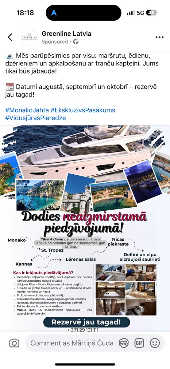 Kad savam kaifam vari saskribināt motorjahtas pirkumam, bet pēc tam izrādās, ka tā ir jāuztur.