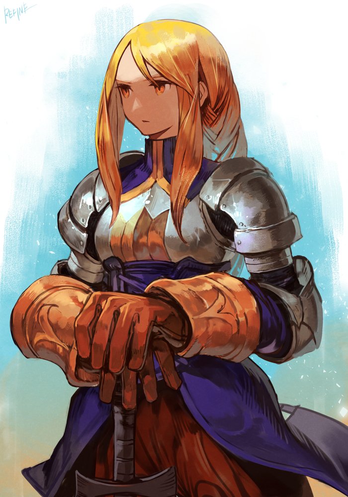 Fan art | Final Fantasy Tactics - Lady Agrias Oaks

Artist: <a href="/click_burgundy/">はんくり/hungry_clicker</a>