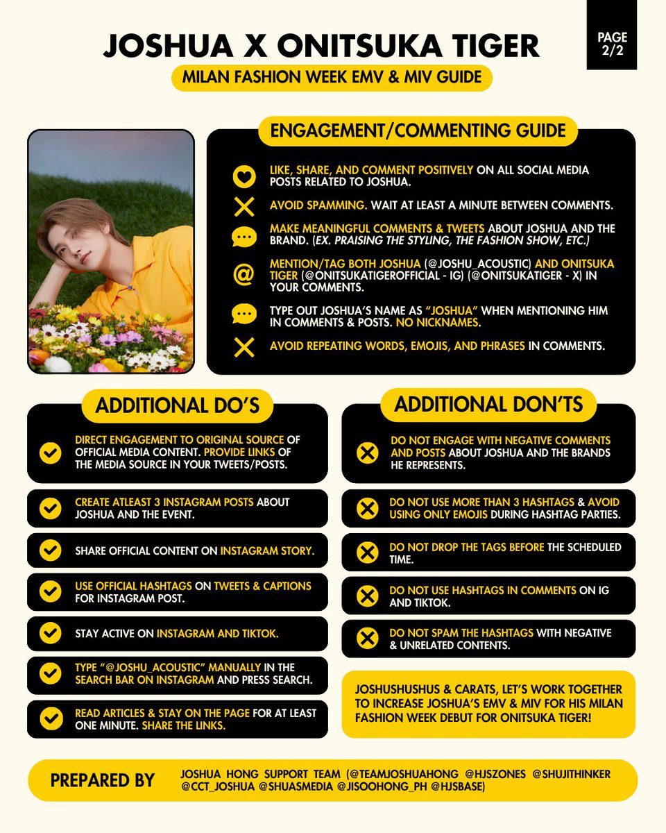 Target locked! 🎯

Get ready to level up our support 💥 
EMV &amp; MIV Guide below to show support for JOSHUA 💫

Official tags go live tomorrow at 9AM KST.
Mark your calendar, set your alarms &amp; be ready to flood the timeline!

#JOSHUA #조슈아 #ジョシュア #洪知秀 #SEVENTEEN #세븐틴