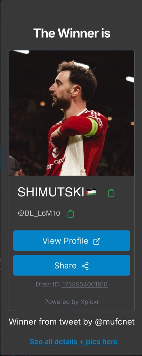 🥁 إعلان الفائز بالسحب!

ألف مبروووك <a href="/BL_L6M10/">SHIMUTSKI🇵🇸</a> 👏🔴

تواصل مع متجر <a href="/CamisaStoreQ1/">متجر قميص</a> لاختيار جائزتك 👕🤩