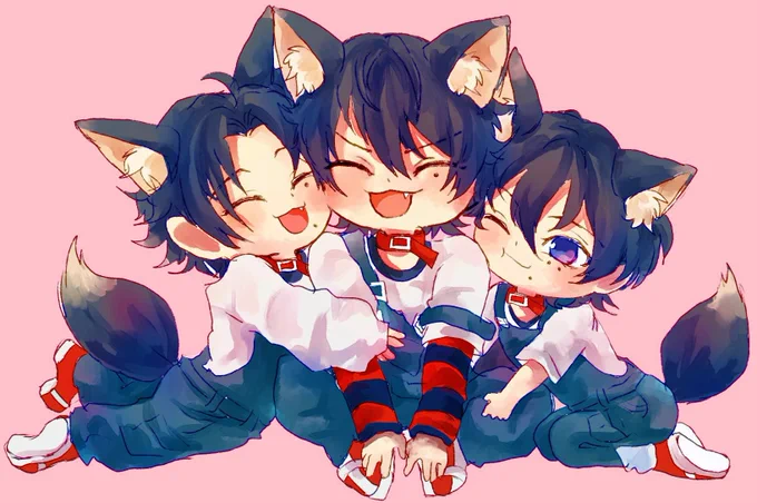 山田三兄弟! もふもふかわいい
