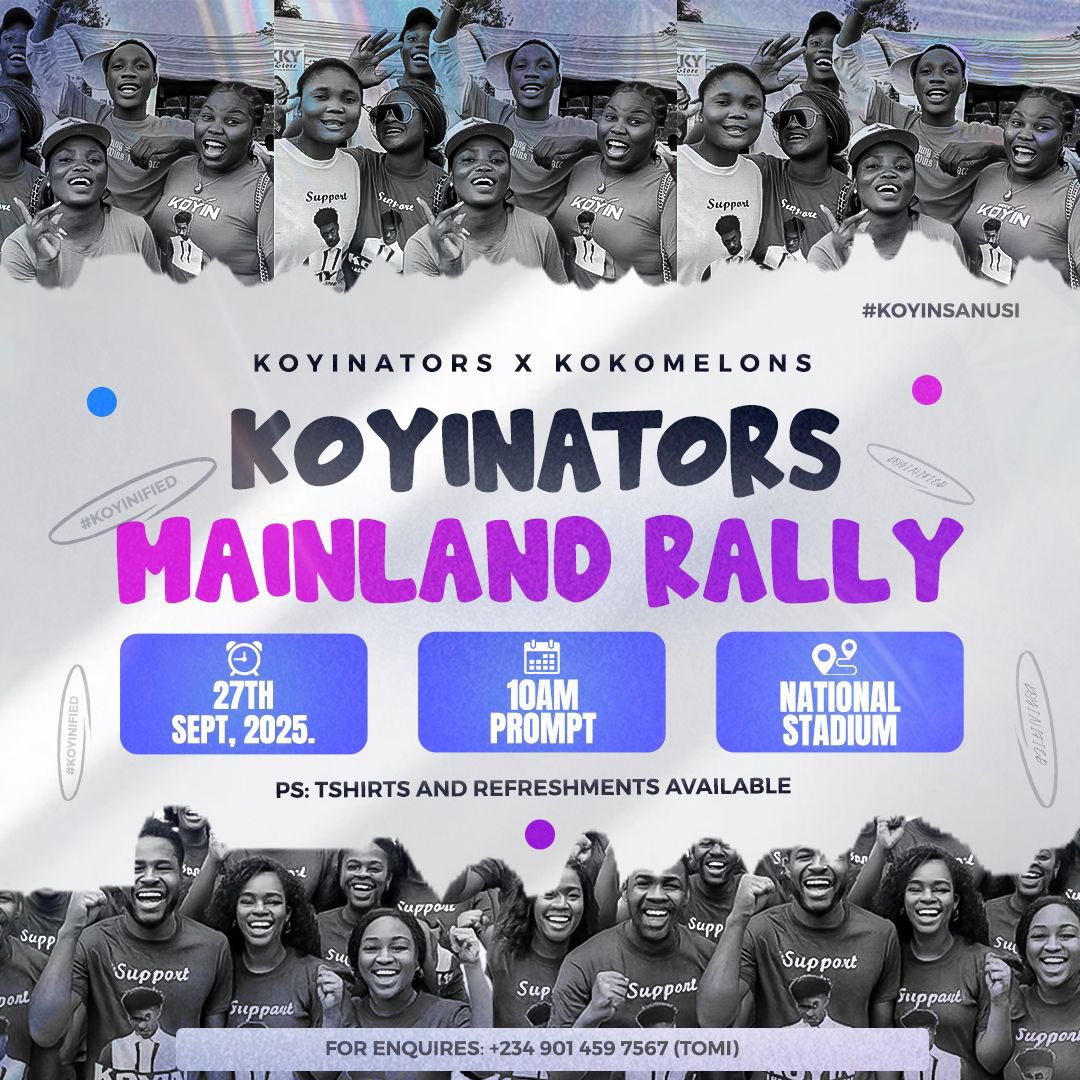 just_me_YES_ME's tweet photo. Koyinators Lagos mainland hope y’all are ready to join the rally u have been requesting for ???? 👀👀👀😂😂💜

#BBNaija https://t.co/gTTRtdgAYA