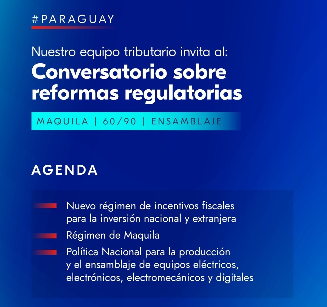 OscarOrue's tweet photo. Mañana participaré como panelista en el Conversatorio sobre las reformas

Gracias a @ferrere Py por la invitación. https://t.co/JYgRZIHO1D