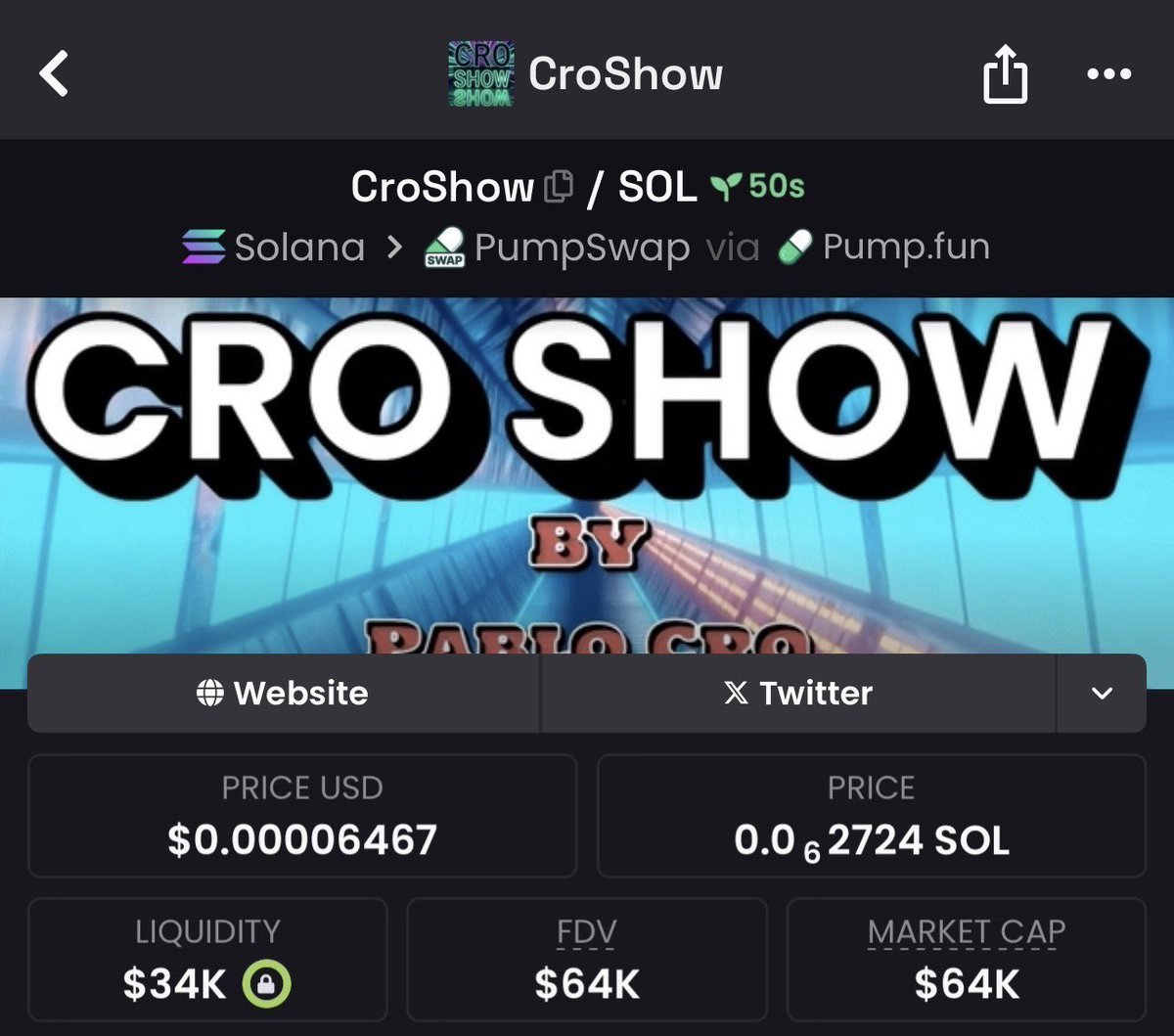 GeorgeBroog's tweet image. 🌞 Bright alpha: #CroShow $64K → $775K MC ☀️
📈 Early plays, early wins.
📥 DM for light entries