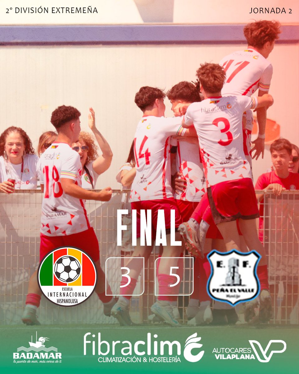 ⚽𝗟𝗶𝗴𝗮 𝗕𝗹𝗮𝗻𝘂 - 𝟮º 𝗗𝗶𝘃𝗶𝘀𝗶𝗼́𝗻 𝗘𝘅𝘁𝗿𝗲𝗺𝗲𝗻̃𝗮🇪🇸🇵🇹

Duro inicio para nuestro Sénior ante un gran rival.

Ya con la mirada puesta en el domingo en Alburquerque para darle la vuelta 💪💥

#HispanolusaNuncaSeRinde #JuntosSomosHispanolusa