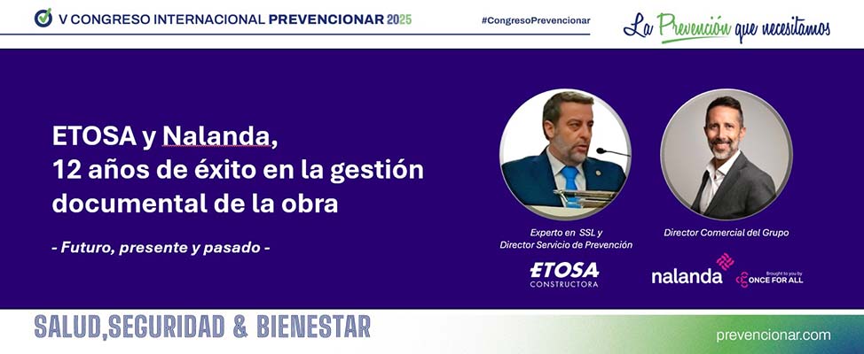 prevencionar's tweet photo. Futuro, presente y pasado de la CAE en obra: 12 años de colaboración entre ETOSA y Nalanda #CongresoPrevencionar https://t.co/Z8cWFYPUhU https://t.co/HVcvonENQO