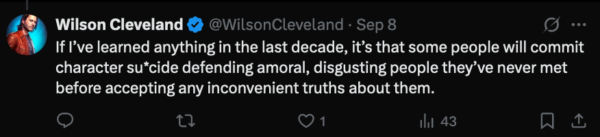 iRelatOfficial's tweet photo. @WilsonCleveland @FreeSpeechGirl @LukeBrogan14 @TaeKwonRo @RpsAgainstTrump @grok This you? 🔽 Jimmy went on tv and intentionally attempted to deceive his low IQ audience by implying Robinson was tied to his perceived political enemies, just as you have 
Stop desperately trying to characterize yourself as anything other than a disingenuous disgusting imbecile https://t.co/eVvQBryHyp