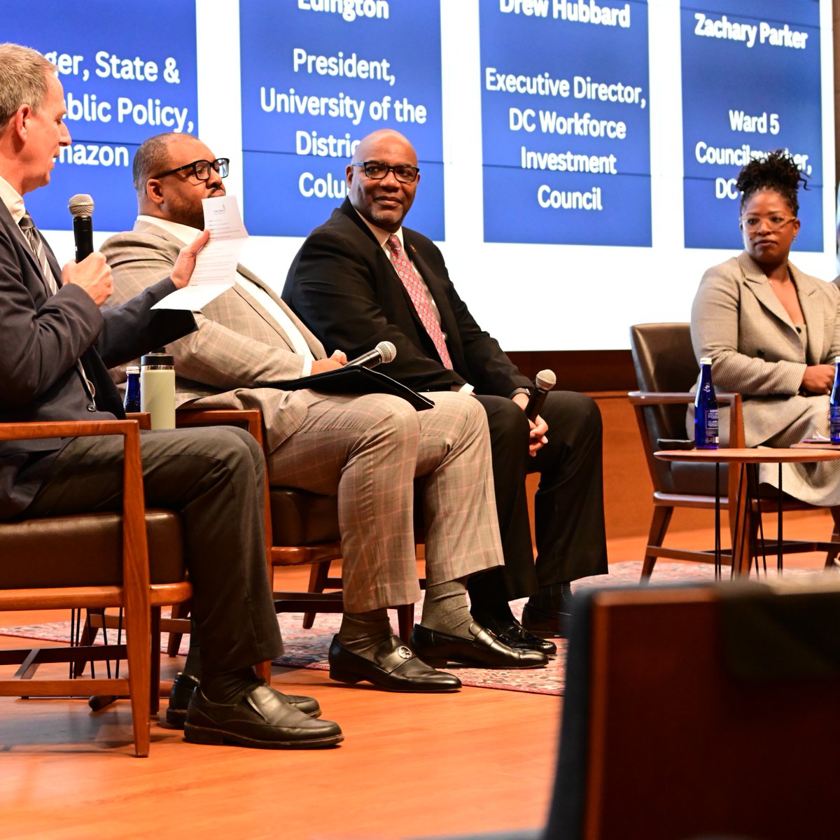 udc_edu's tweet photo. Powerful conversation at the DC Chamber’s State of the District. President Edington shared how UDC is turning potential into power for DC residents. #UDC #DCChamber #StateOfTheDistrict https://t.co/W7aYPT1Ke8