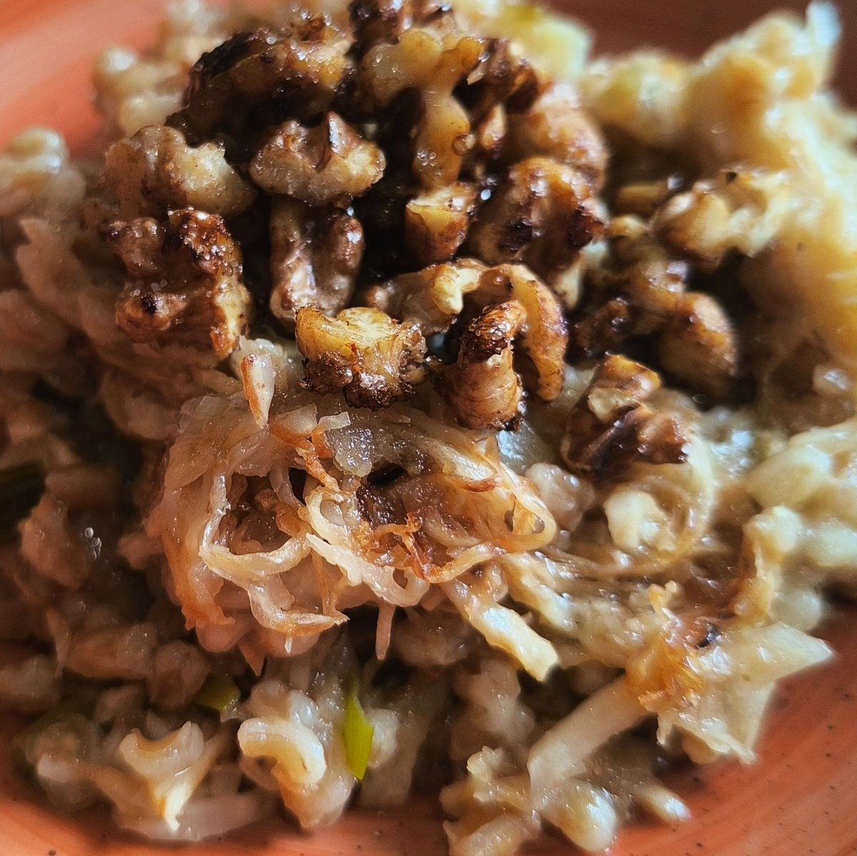MikeKocht's tweet photo. #Waldorf muss nicht immer #Salat sein. (Knollen-) #Sellerie, #Apfel und #Walnüsse machen es aus!
#Risotto ist eigentlich auch nicht richtig, denn der "Reis" ist diesmal vom #Dinkel.
Egal, lasst euch einfach vom Geschmack "verzaubern"
https://t.co/MqC49U3sfG https://t.co/koMx6QZdBv