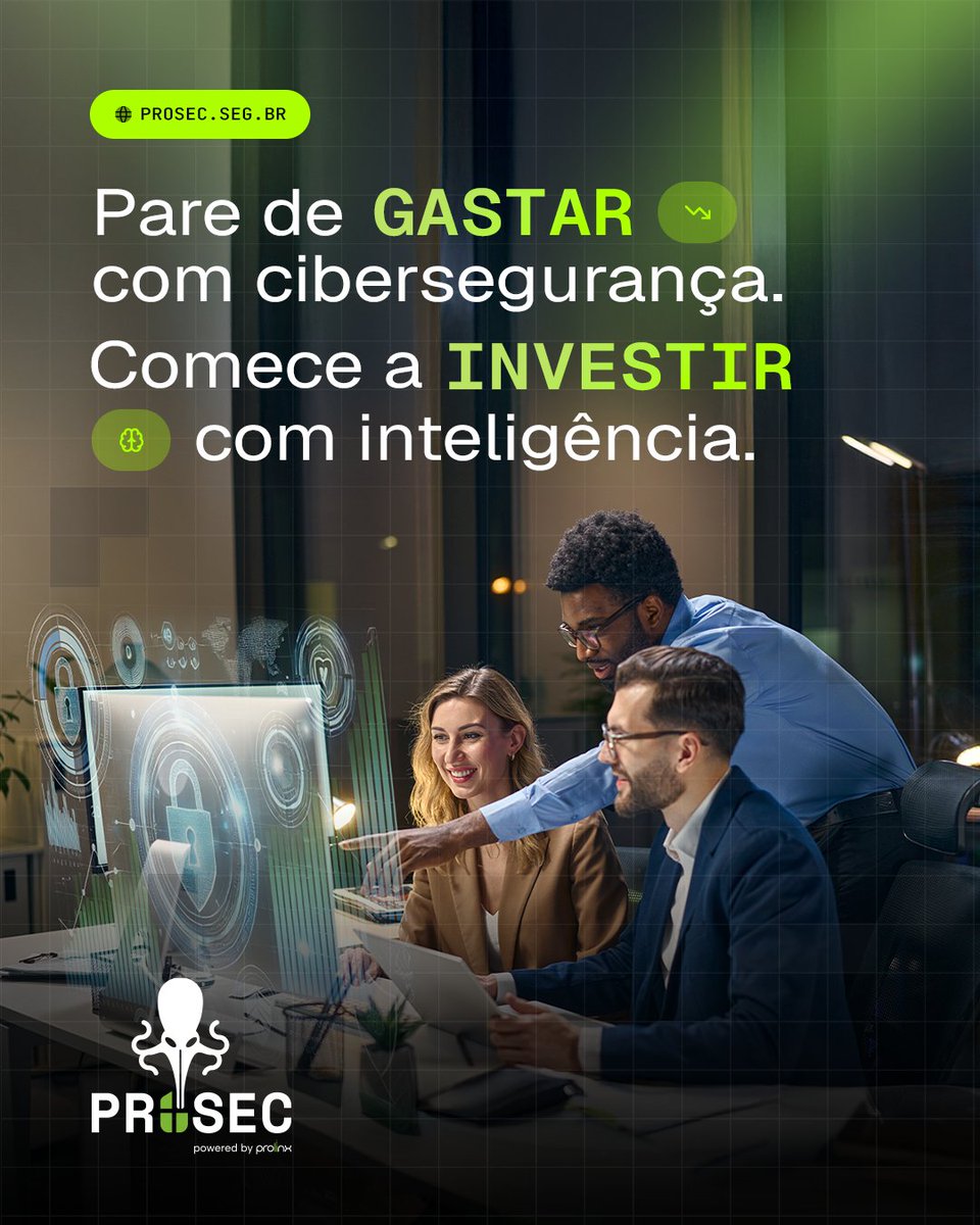 prosecbrz's tweet image. Em um cenário cheio de ameaças, o Prosec ajuda sua empresa a investir no que realmente protege contra ataques. Reduza riscos, otimize o orçamento e tenha uma segurança eficiente com os controles certos. 

#ProSec #CyberSecurity