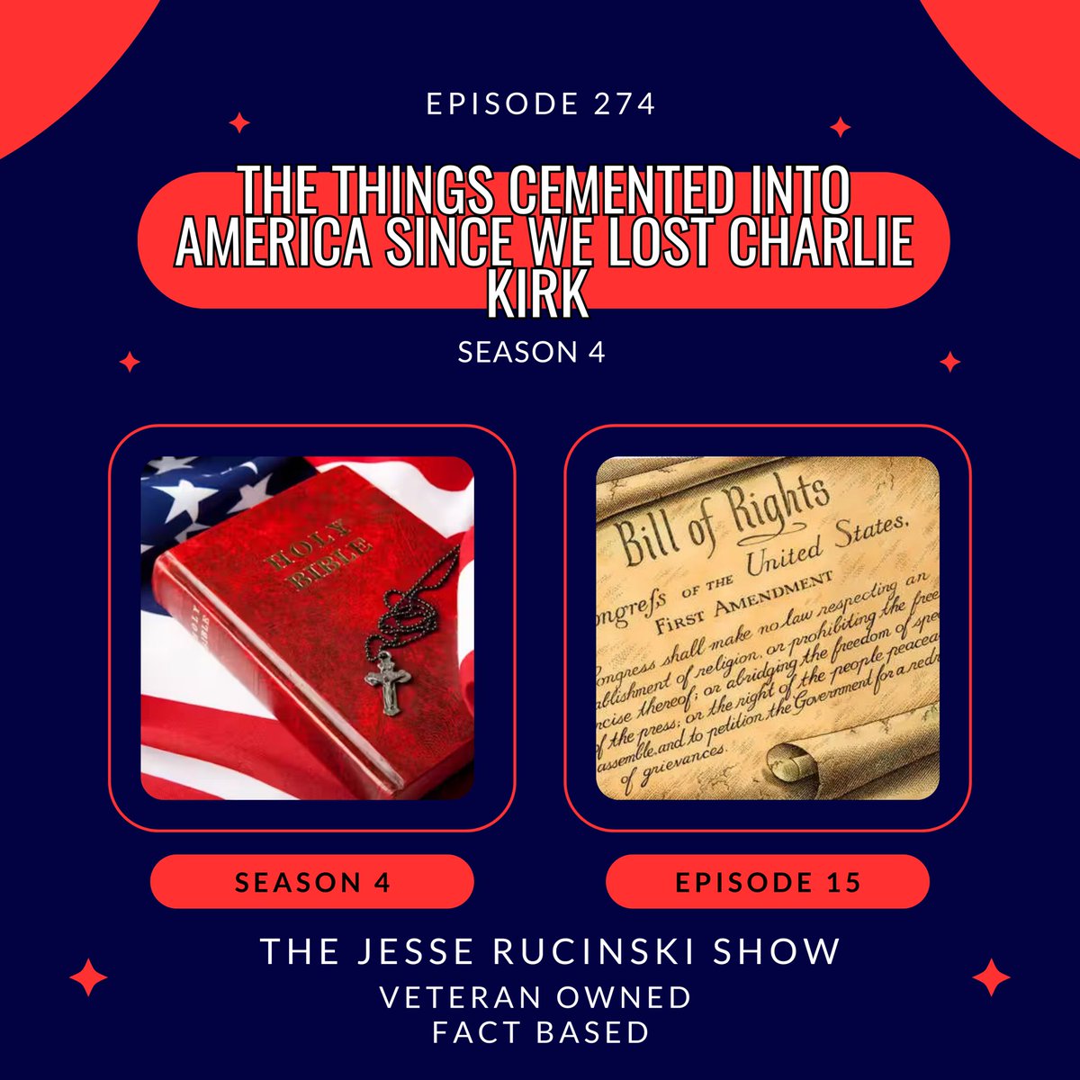 Another Monday, another episode of The <a href="/JRucinskiShow/">The Jesse Rucinski Show</a>.

podcasts.apple.com/us/podcast/the…

open.spotify.com/episode/4IR2cj…

open.spotify.com/episode/4IR2cj…

music.amazon.com/podcasts/043ec…

iheart.com/podcast/269-th…

audible.com/pd/B0FS1KJ81M?…

overcast.fm/+AAxFkpTGysE

#CharlieKirk #TurningPointUSA #PodcastCommunity
