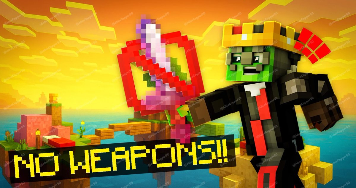 Just wrapped up this vibrant YouTube thumbnail design for a client

Theme: Minecraft Challenge – No Weapons Allowed

I focused on bold colors, dynamic posing, and a strong visual hook to instantly grab attention

Thumbnails aren’t just pictures; they’re the first impression and