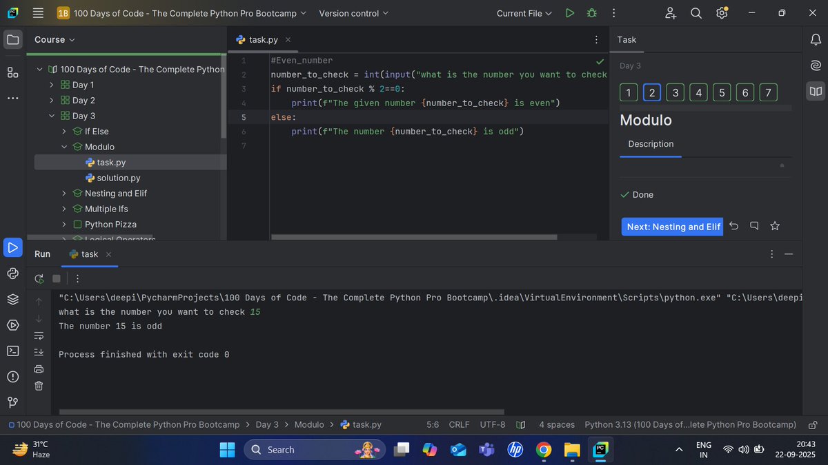 deepika_db's tweet image. Day 3 of #100DaysOfCode 🐍
Practiced conditionals today ✅
Built an age checker script to see if someone can vote 🗳️
Committed code to GitHub and seeing my repo grow 📂
#Python #100DaysOfCod 
#100DayChallenge #CodingJourney #CodingDaily
#github #coding #codepractice