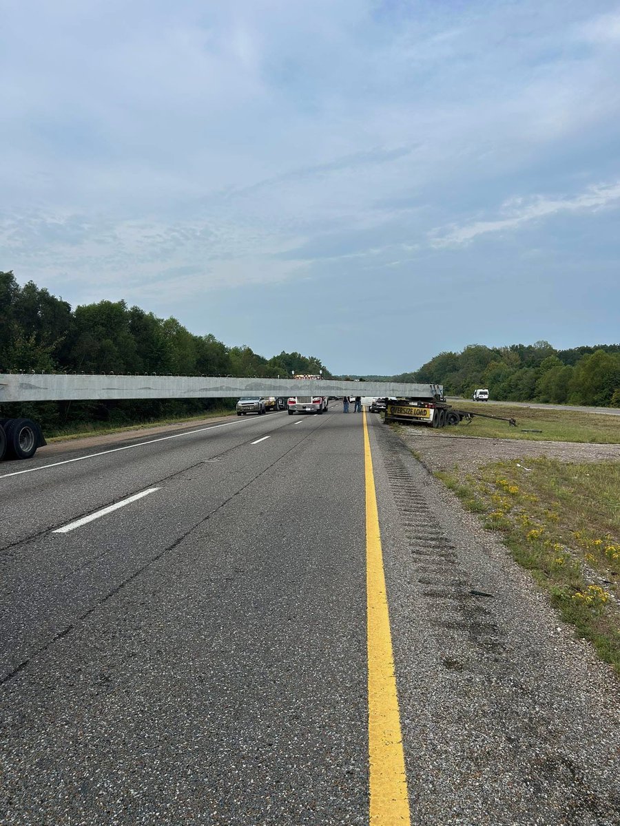We are working a fatal crash on I-40 eastbound at MM 98 involving an oversized load and at least two other CMVs. A large beam is across the roadway. Expect extended closures. <a href="/myTDOT/">myTDOT</a> will provide detour info.