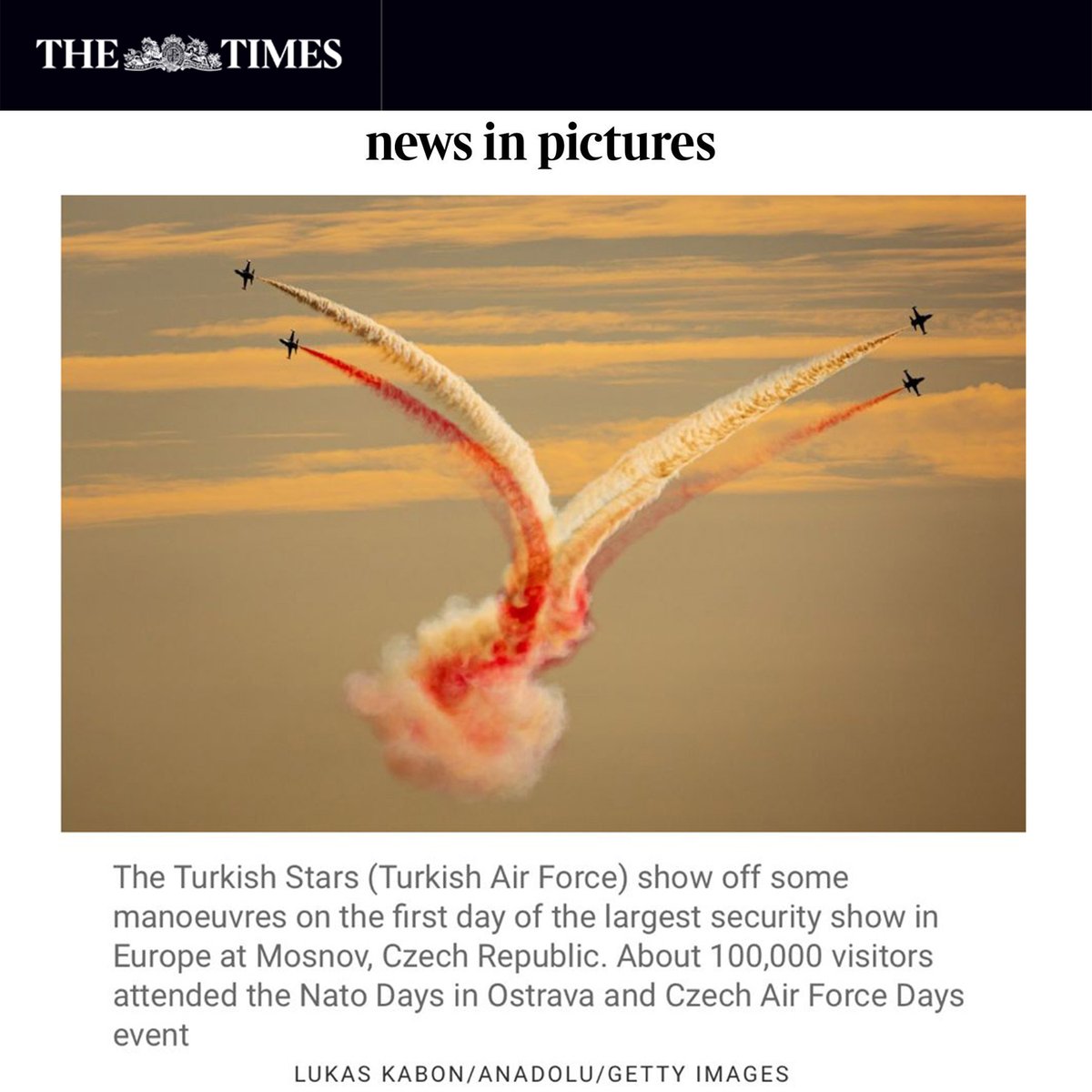 News in Pictures thetimes.com/article/9b1186… #NATOdays #TürkYıldızları #TurkishStars

📸Lukas Kabon <a href="/LukasKabon/">Lukáš Kaboň</a> <a href="/anadoluimages/">Anadolu Images</a>