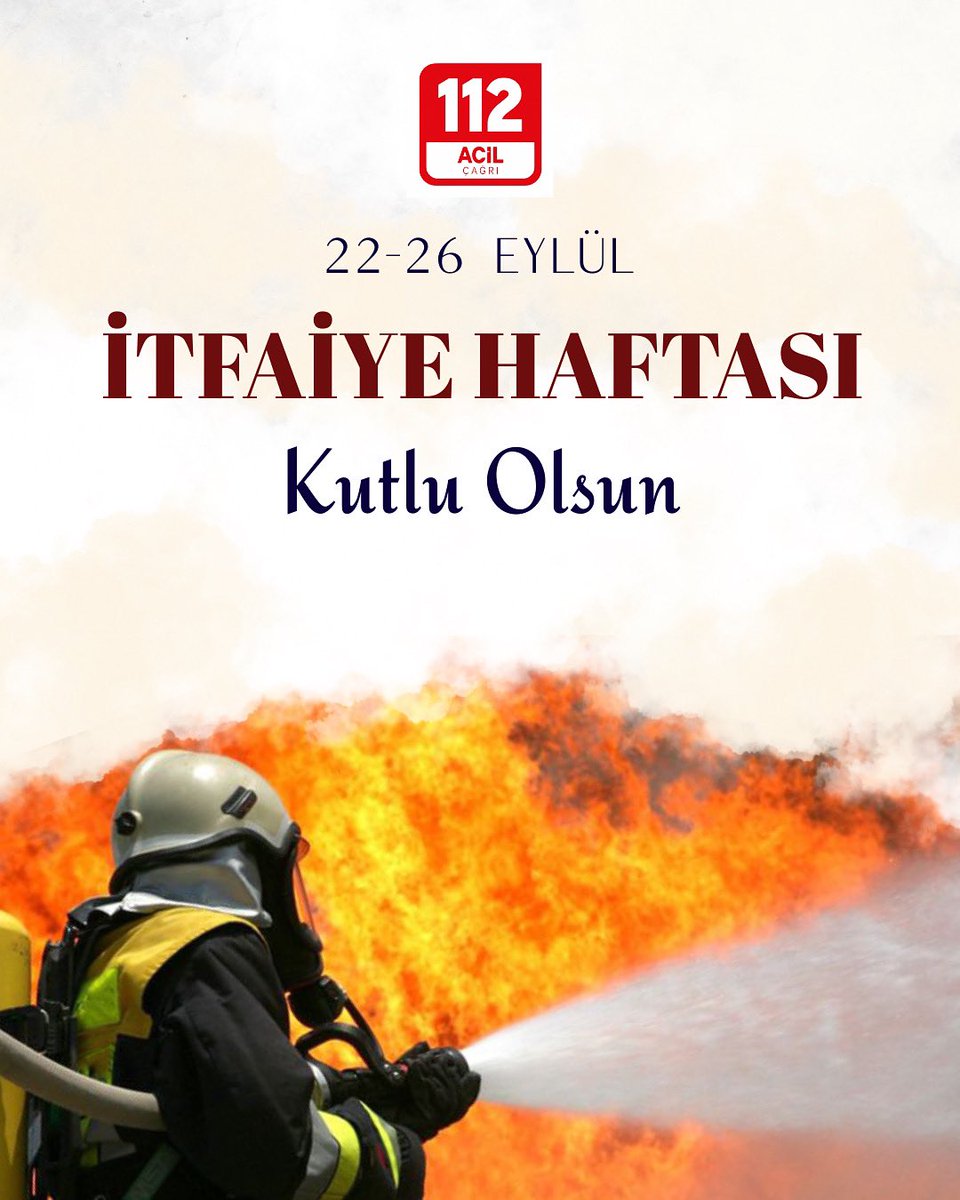 Tüm İtfaiyecilerin İtfaiye Haftası Kutlu Olsun.
<a href="/ibbitfaiye/">İstanbul İtfaiyesi</a> @tc_istanbul <a href="/istanbul112acm/">İstanbul 112 Acil Çağrı Merkezi Müdürlüğü</a>