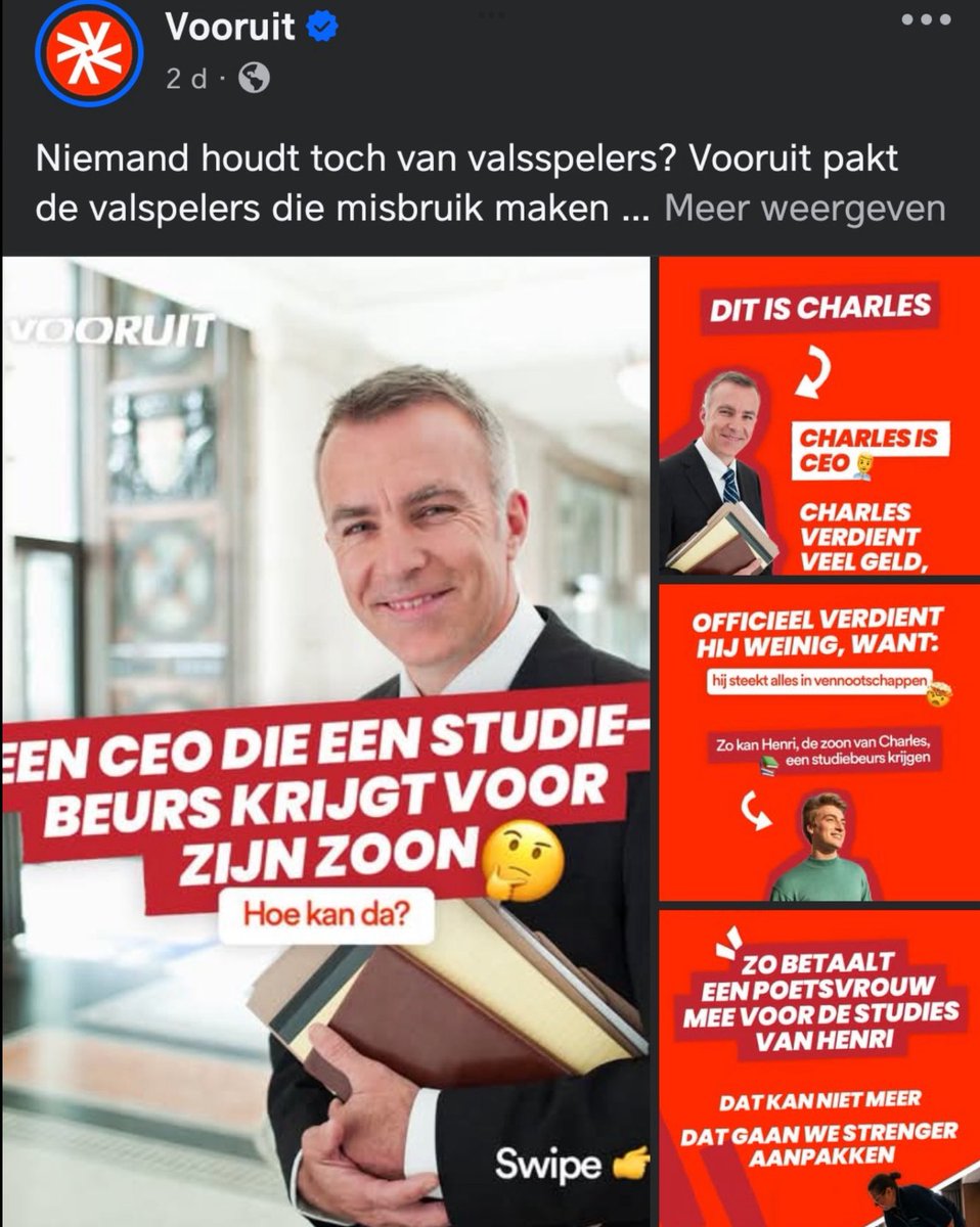 Beste @vooruit
Toen de dienstencheques nog niet bestonden
Werkten (ruw geschat) 8 op de 10 poetsvrouwen in het zwart
Vraag het maar eens aan Conner
Die zal het wel weten