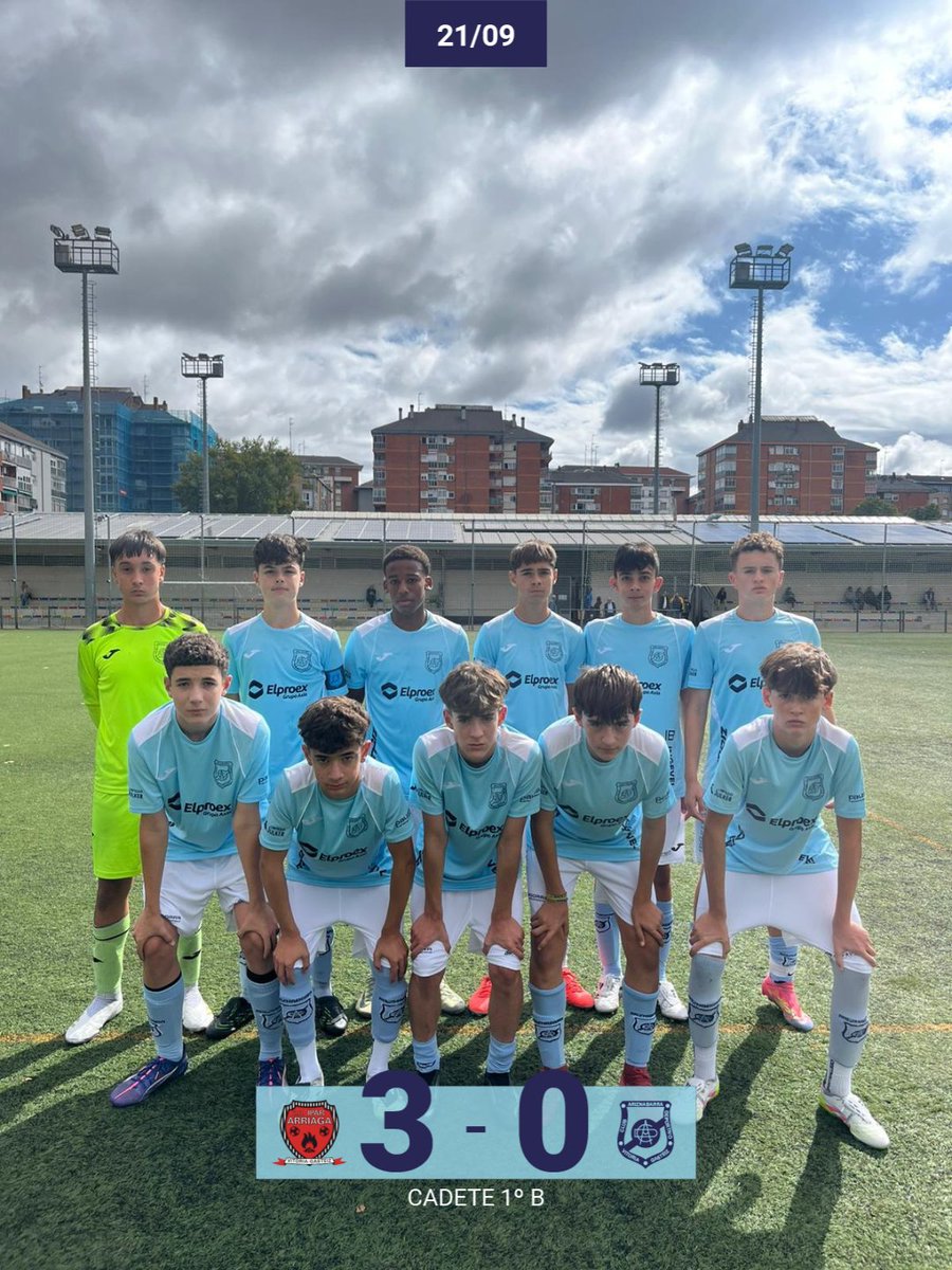 🔵 𝗥𝗲𝘀𝘂𝗹𝘁𝗮𝗱𝗼𝘀 𝟮𝟬–𝟮𝟭/𝟬𝟵
También compitieron este finde nuestros equipos de Cadete Honor Etxezarra y Cadete 1ª B.
⚽ Resultados:

Cadete Honor Etxezarra | Santa María 1️⃣–0️⃣ Elproex Ariznabarra

Cadete 1ª B | C.D. Ipar Arriaga 3️⃣–0️⃣ Elproex Ariznabarra
¡#AupaAriz!
