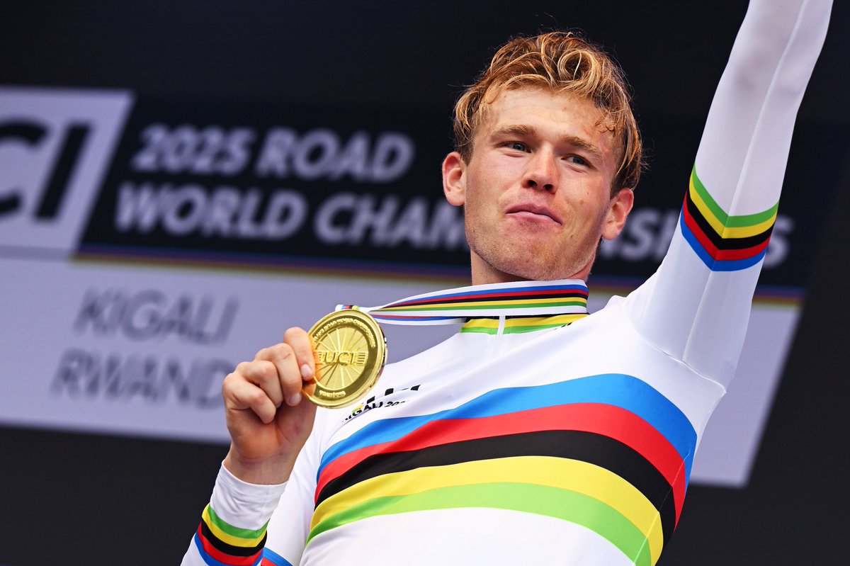 The King in Kigali 👑 🌈 

Jakob Söderqvist rode a stunning time trial to win the U23 World Championship. We couldn’t be more proud 🥹🫶