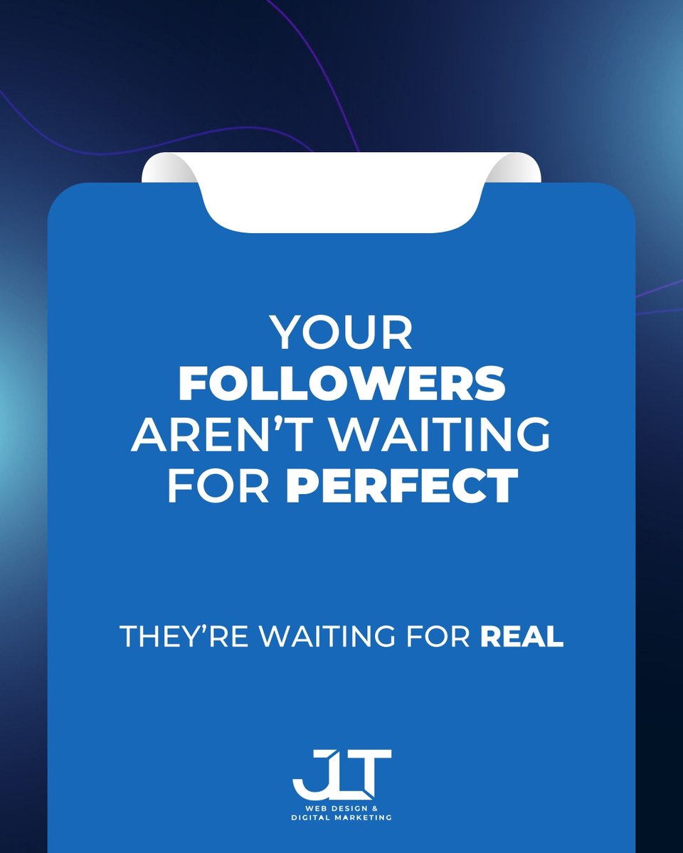 jlt_web's tweet image. Your followers don’t want perfect—they want real. Show up, share what matters, and be human. Authentic posts build trust and keep people engaged. Consistency and honesty go further than polish ever will. 👉 jltwebsolutions.com/social-media-m…
 #SocialMediaTips #BeAuthentic #JLTWebSolutions