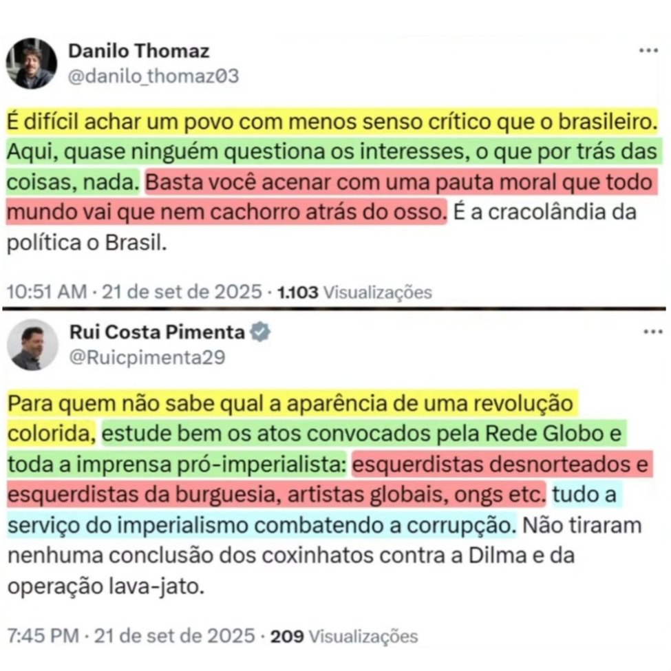 Esquerda falando da esquerda!