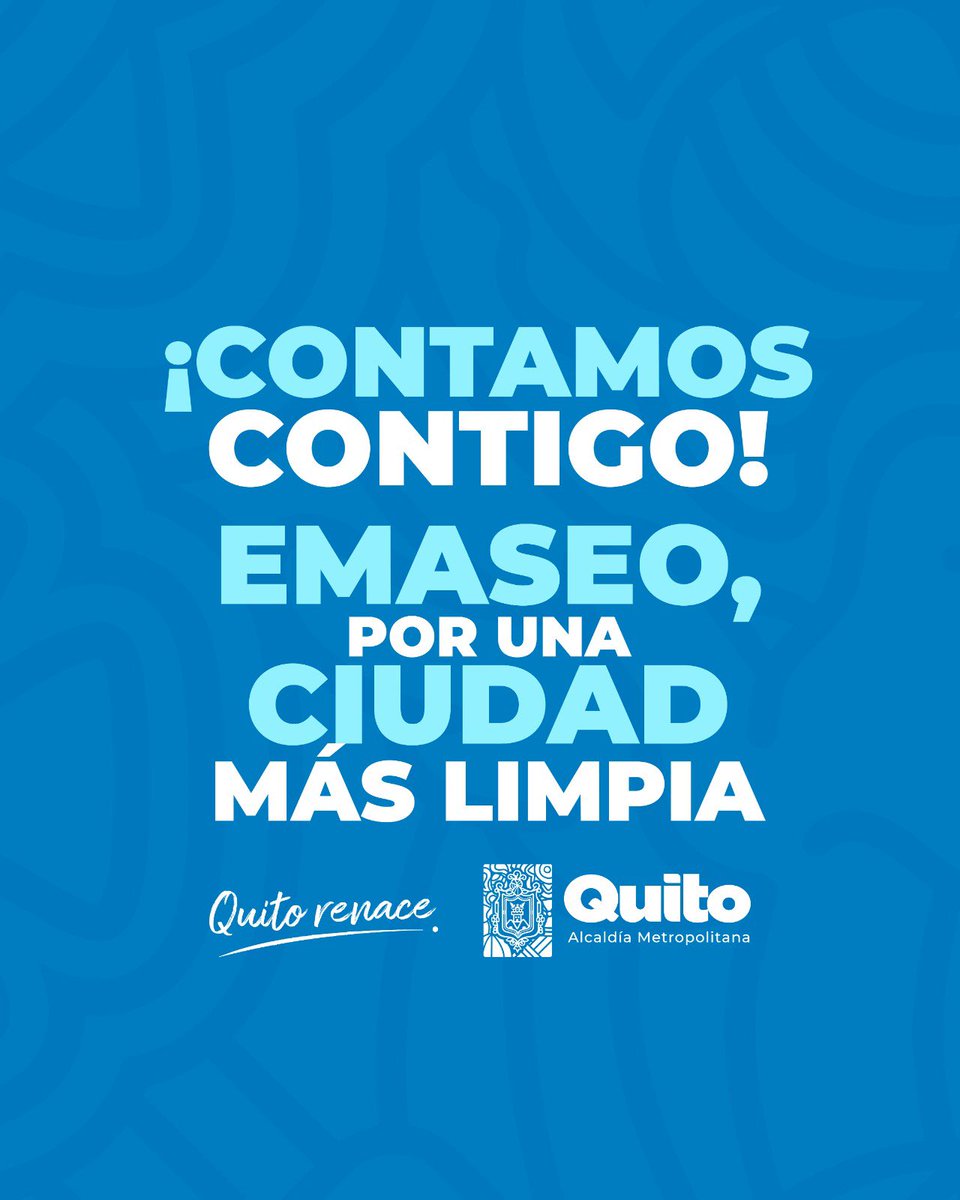 💙#QuitoSostenible | Así empezamos la semana…

Con el servicio de recolección a pie de vereda garantizamos que tu barrio se mantenga limpio y ordenado 😉.

Pero también depende de ti:
✅ Respeta los horarios y frecuencias
✅ Súmate a cuidar la ciudad más linda del mundo