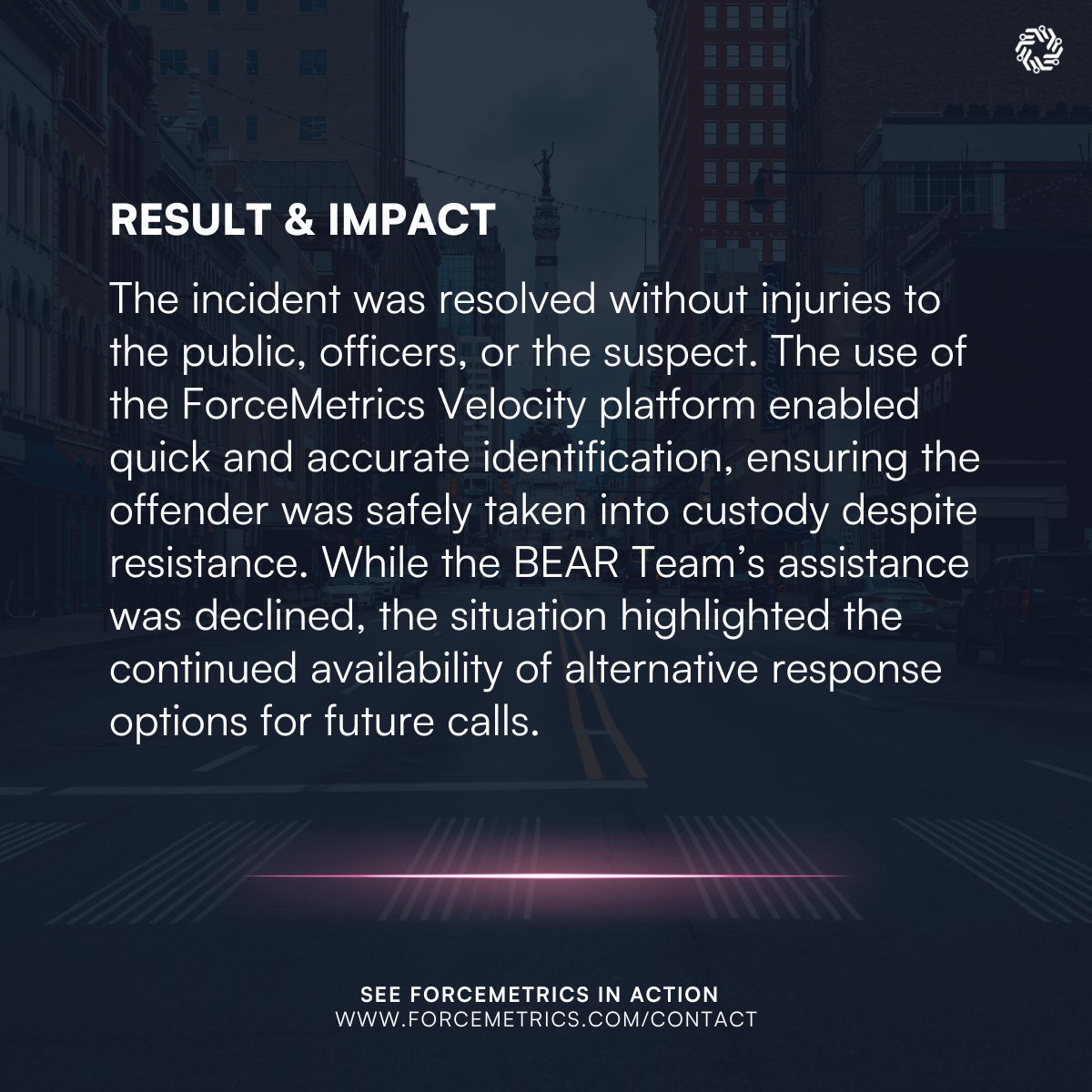 ForceMetrics's tweet image. Quick Thinking, Safe Resolution.

Officers at this North Carolina agency safely resolved a downtown disorderly conduct incident. Discover how they identified the subject through FM Velocity and transport them for booking.

🔗: forcemetrics.com/blog-posts/qui…

#PoliceTech #AForceForGood