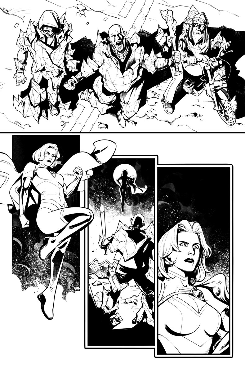 New sequence of 2 pages! 

This time... POWER GIRL!💪
.
.
.
#PowerGirl #dccomics #ComicArt #comicartist