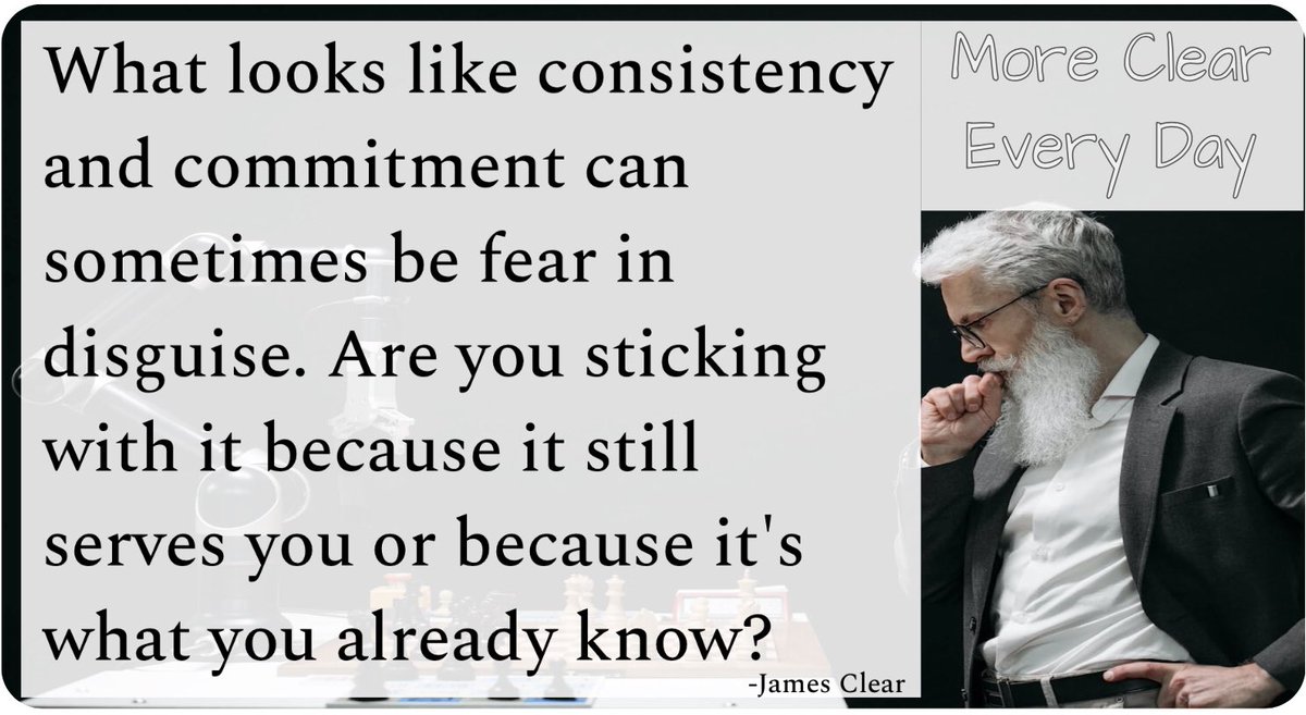 BusEdCrev's tweet image. What’s the plan for this week…Are your plans set to move you forward or keep you safe? #MoreClearEveryDay #GettinClear #PowerOfCompounding #LittleByLittle #AtomicHabits #StepByStep