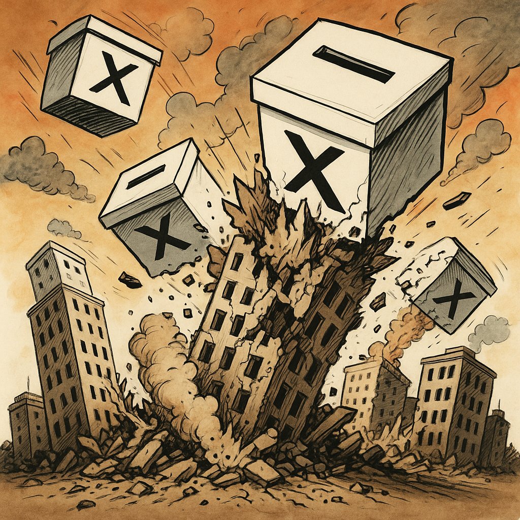 Hasta no hace mucho, el peligro para la democracia eran los alzamientos violentos contra el propio sistema, ya fueran revoluciones más o menos populares, ya fueran golpes más o menos militares. 
Eso ha cambiado por completo. Ahora las democracias están sucumbiendo a manos de