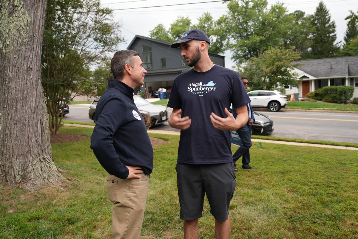 Ken Martin (@kenmartin73) on Twitter photo We’ve got just over a month until the VA elections and it’s a full-court press. I joined folks on the ground yesterday to turn out the vote and make sure <a href="/SpanbergerForVA/">Abigail Spanberger</a> and Democrats win up and down the ballot.
If you want to join us, head to vademocrats.org/volunteer2025/ We’ve got just over a month until the VA elections and it’s a full-court press. I joined folks on the ground yesterday to turn out the vote and make sure <a href="/SpanbergerForVA/">Abigail Spanberger</a> and Democrats win up and down the ballot.
If you want to join us, head to vademocrats.org/volunteer2025/