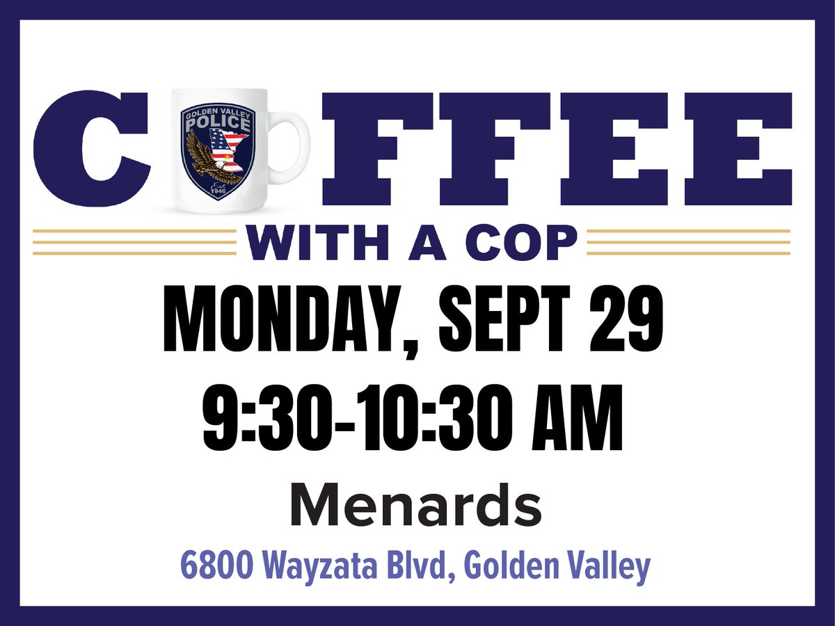 City of Golden Valley MN Police Department tweet media