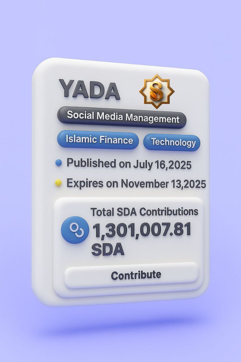 SaddatSalman's tweet image. Big Tech takes your data.
YADA gives you ownership.
Which side are you on? 🤔
#YADA #DecentralizedFuture #HalalSocial  #SidraFamily