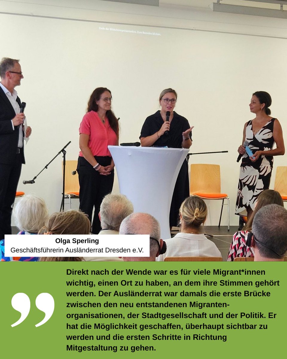 ✨ Eröffnung des Haus der Brücke – ein starkes Signal für Dresden! 🌉
„Eine Brücke allein reicht nicht – sie muss auch tragfähig sein“, so Olga Sperling. Unser Wunsch: ein lebendiger Ort, an dem Vielfalt Alltag ist und Begegnung Vertrauen schafft. 💛
#HausDerBrücke #Vielfalt