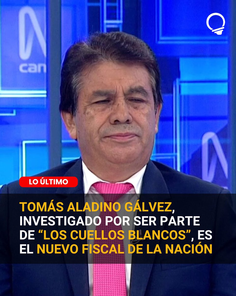 LO ÚLTIMO | La Junta de Fiscales Supremos eligió a Tomás Aladino Gálvez, investigado por ser parte de "Los Cuellos Blancos", como nuevo fiscal de la nación interino mientras dure la suspensión de 6 meses de Delia Espinoza.