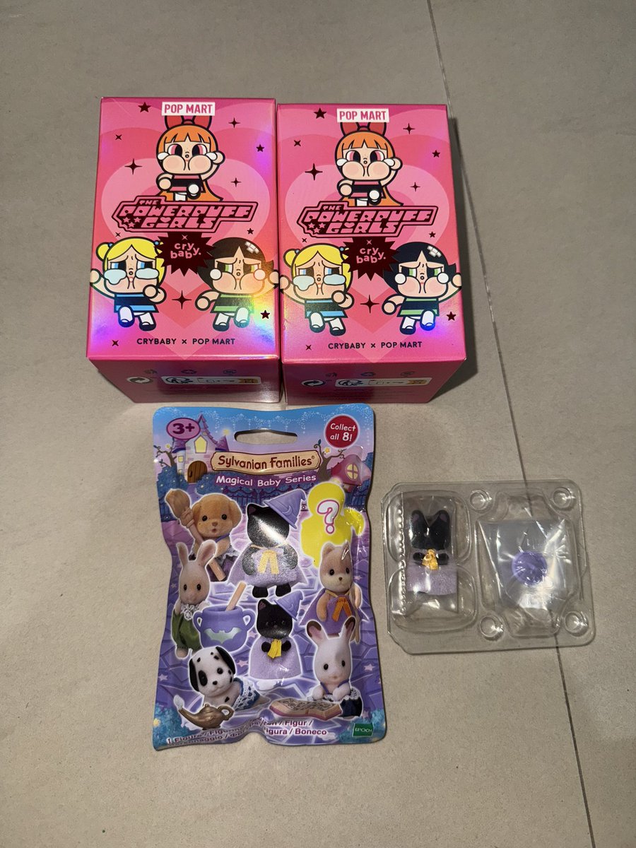 strophycole's tweet image. wts/want to sell ⭐️

Sealed  ppg figure popmart [ 160k/each ]
Sealed sylvanian magical [ 100k ]
Magical newborn blackcat sylvanian blindbag [ 90k ]

co by 🍊
🏍️ from jateng, solo